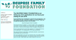 Desktop Screenshot of deupreefamilyfoundation.org