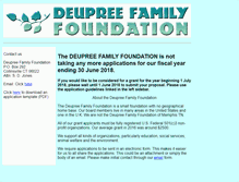 Tablet Screenshot of deupreefamilyfoundation.org